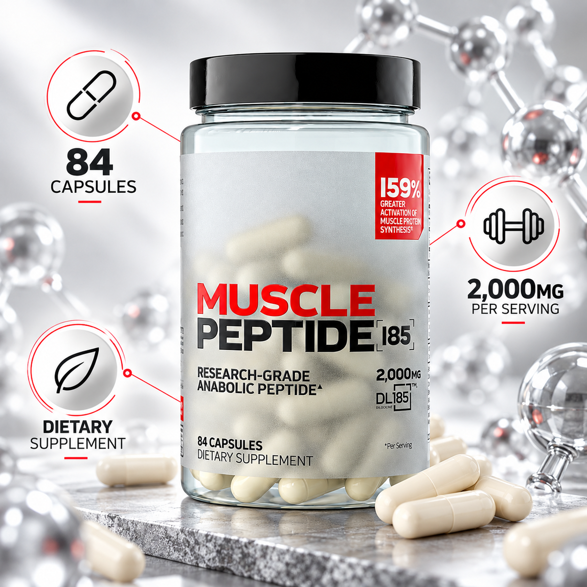 Power Your Potential with RHMW™ Muscle Peptide 185